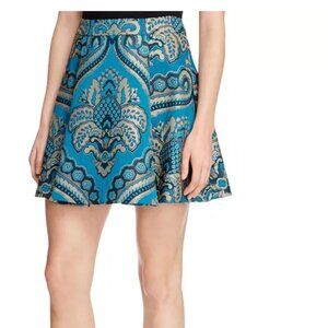 Alice and Olivia Vernon Jacquard Center Pleat Skirt SIZE 2
